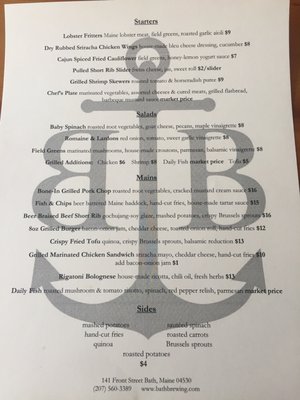 Menu photo 8 Bath Brewing Company Bath, ME Menu photo 8 Bath Brewing Company Bath, ME