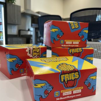 MrBeast Burger - The packaging for MrBeast Burger meals. - Food Delivery Services Near Me - Denton, Texas MrBeast Burger - The packaging for MrBeast Burger meals. - Food Delivery Services Near Me - Denton, Texas