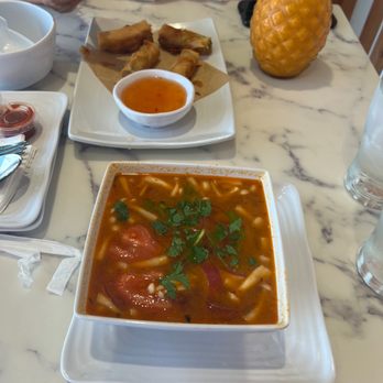 Hug Thai Express - Tum yum soup and egg rolls - Thai Near Me - La Mesa, California Hug Thai Express - Tum yum soup and egg rolls - Thai Near Me - La Mesa, California