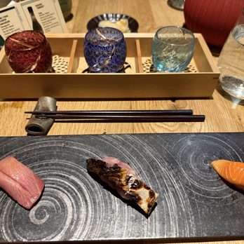 Sushi Jin - Last nigiri course - this was the best but ruined by overly seasoned rice - Sushi Bars Near Me - Mountain View, California Sushi Jin - Last nigiri course - this was the best but ruined by overly seasoned rice - Sushi Bars Near Me - Mountain View, California