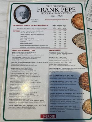 Menu photo 8 Frank Pepe Pizzeria Napoletana Bethesda, MD Menu photo 8 Frank Pepe Pizzeria Napoletana Bethesda, MD