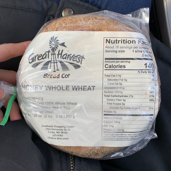Great Harvest Bread - Honey Whole Wheat Bread wheel for $3.25. - Bakeries Near Me - Fargo, North Dakota