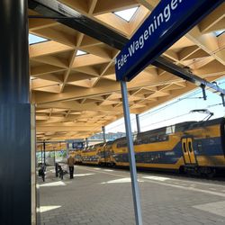 Station Ede-Wageningen - Massive new wooden roof