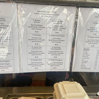 Superstar Restaurant - Menu - Filipino Near Me - San Francisco, California Superstar Restaurant - Menu - Filipino Near Me - San Francisco, California