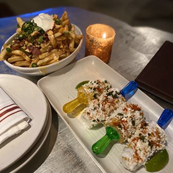 The Painted Pin - Mexican corn and loaded fries - Bowling Near Me - Atlanta, Georgia