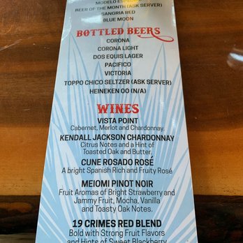 Casa Tequila Brighton - Beer and Wine menu - Mexican Near Me - Brighton, Michigan