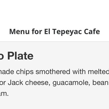 El Tepeyac Cafe - Nachos missing guacamole and sour cream - Mexican Near Me - Los Angeles, California