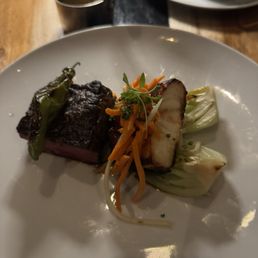 Rib cap and miso cod Rib cap and miso cod