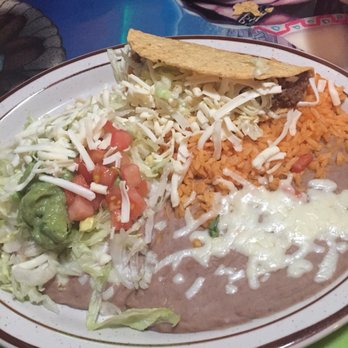Grand Azteca - Combo 27. Taco, tostada, rice, and beans. - Mexican Near Me - Sterling Heights, Michigan