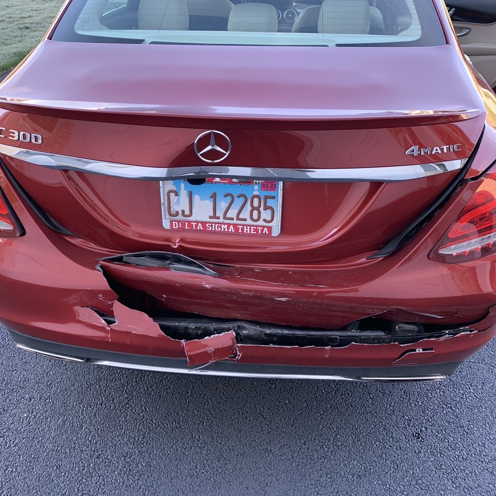 This is some of the damage from the accident. My trunk wouldn't open. This is some of the damage from the accident. My trunk wouldn't open.