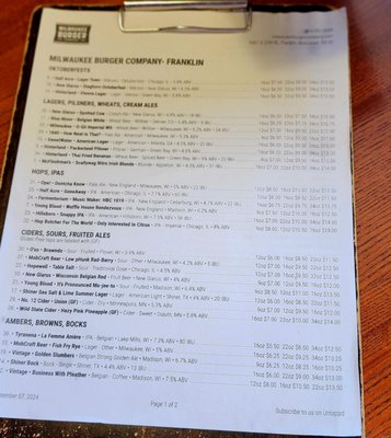 Menu photo 4 Milwaukee Burger Company Franklin, WI Menu photo 4 Milwaukee Burger Company Franklin, WI
