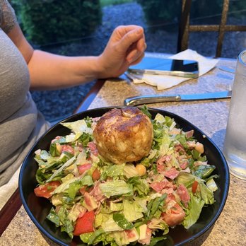 Snappers Bar & Grill - Italian Chopped Salad with crab cake - New American Near Me - Mechanicsburg, Pennsylvania