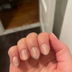 Eastern Market Nails - Shapes don't even match... middle finger is super sharp and pointy even though that's not what I asked for