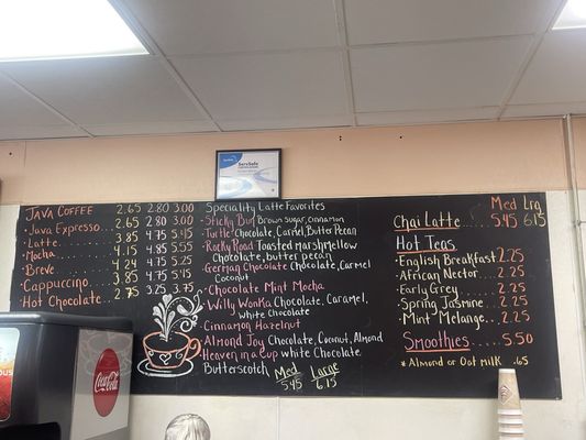 Menu photo 2 Kathy's Java Express Sanford, NC