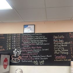 Kathy's Java Express - Special drink menu.
