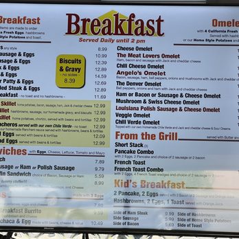 Angelo's Burgers - Breakfast menu - Burgers Near Me - Lake Forest, California Angelo's Burgers - Breakfast menu - Burgers Near Me - Lake Forest, California