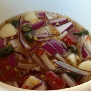 Khao Soi - Prik Nam Pla sauce. - Thai Near Me - Bremerton, Washington