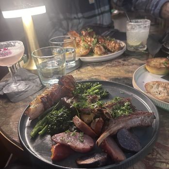 Zaya - Lamb with potatoes and broccolini - Lounges Near Me - Los Angeles, California Zaya - Lamb with potatoes and broccolini - Lounges Near Me - Los Angeles, California