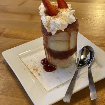 Scratch Kitchen and Taproom - Strawberry rhubarb trifle - American Near Me - Cary, North Carolina Scratch Kitchen and Taproom - Strawberry rhubarb trifle - American Near Me - Cary, North Carolina