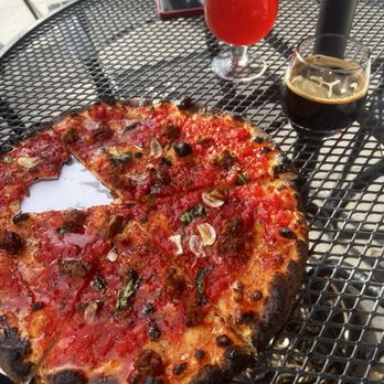 CHAR Stone Fired Pizza - tomato pie, no parm - Pizza Near Me - Denver, Colorado
