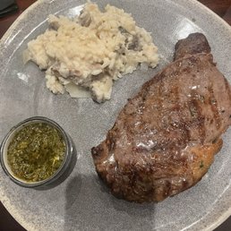 14oz ribeye with mushroom risotto 14oz ribeye with mushroom risotto