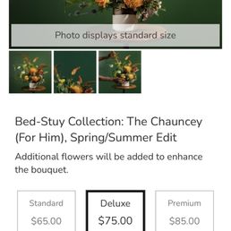 Photo displays STANDARD size...why is standard bigger than the premium i got