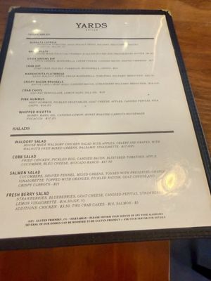Menu photo 2 Yards Grille Fayetteville, NY Menu photo 2 Yards Grille Fayetteville, NY