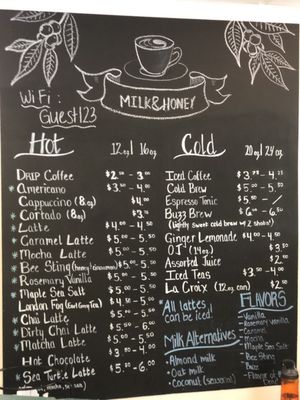 Menu photo 2 Milk & Honey Coffee Cafe Surfside Beach, SC Menu photo 2 Milk & Honey Coffee Cafe Surfside Beach, SC