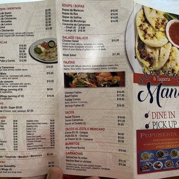 Pupuseria Mana - Menu 06/2022 - Salvadoran Near Me - Falls Church, Virginia Pupuseria Mana - Menu 06/2022 - Salvadoran Near Me - Falls Church, Virginia