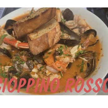 Caffe Sport - CIOPPINO ROSSO TRADITIONAL SICILIAN SEAFOOD SOUP W CRAB CLAMS MUSSELS CALALAMRI SHRIMP - Italian Near Me - San Francisco, California Caffe Sport - CIOPPINO ROSSO TRADITIONAL SICILIAN SEAFOOD SOUP W CRAB CLAMS MUSSELS CALALAMRI SHRIMP - Italian Near Me - San Francisco, California
