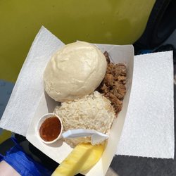 Bamba Eggroll Company - Pork bao bun and pork/rice
