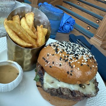Atlantic - Atlantic Burger with fries - Seafood Near Me - Orlando, Florida