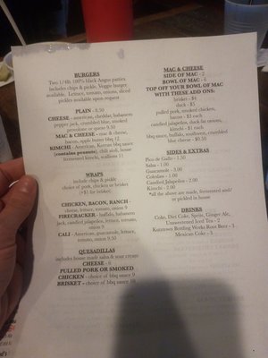 Menu photo 1 K'Town Pub Taphouse & BBQ Kutztown, PA