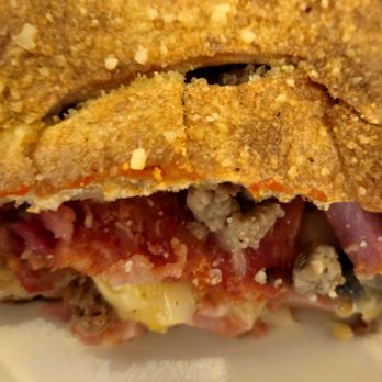 Market 27 - This is what the innards of an awesome Meatlovers Stromboli looks like! - Pizza Near Me - Avon Park, Florida Market 27 - This is what the innards of an awesome Meatlovers Stromboli looks like! - Pizza Near Me - Avon Park, Florida