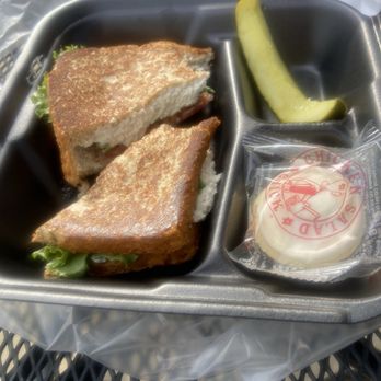 Chicken Salad Chick - Classic Chicken Salad on toasted  wheat. Forgive the bites taken could not wait to dig in! - Southern Near Me - Franklin, Tennessee