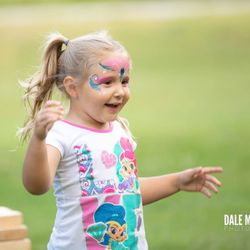 Bella Faccia on the Lake - Face painting is fun inside or out.