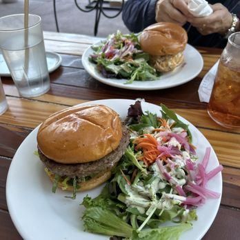 The Front Porch Cafe - Burger and chicken sandwich. - Breakfast & Brunch Near Me - Miami Beach, Florida The Front Porch Cafe - Burger and chicken sandwich. - Breakfast & Brunch Near Me - Miami Beach, Florida