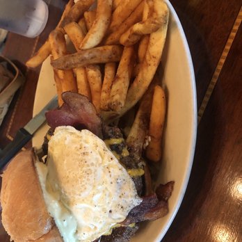 Frank's Diner - Breakfast burger with fries - Diners Near Me - Spokane, Washington