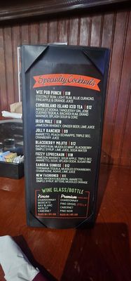 Menu photo 3 McGarvey's Wee Pub St Marys, GA