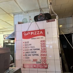 Joe's Pizza - Joes Menu