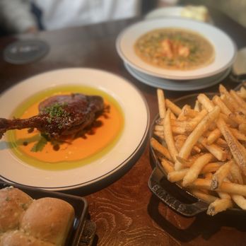 The Oregon Grille - Duck confit, lobster chowder, & fries - Steakhouses Near Me - Hunt Valley, Maryland