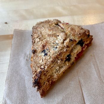 Fire Island Rustic Bakeshop - Mixed fruit and berry scone. - Bakeries Near Me - Anchorage, Alaska Fire Island Rustic Bakeshop - Mixed fruit and berry scone. - Bakeries Near Me - Anchorage, Alaska