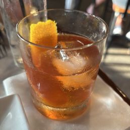 Smoked old-fashioned Smoked old-fashioned