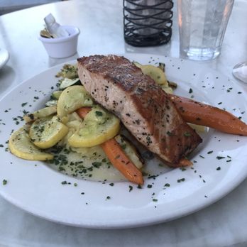 Cafe Monte - Herbed basted salmon $18 - French Near Me - Charlotte, North Carolina
