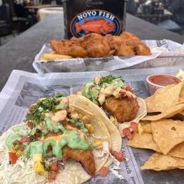 Baja fish tacos & fish and chips Baja fish tacos & fish and chips