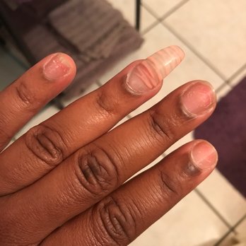HJ Nails & Spa - 4 days into getting done smh - Nail Salons Near Me - Deer Park, New York HJ Nails & Spa - 4 days into getting done smh - Nail Salons Near Me - Deer Park, New York
