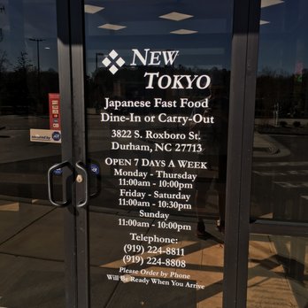 New Tokyo - Definitely NOT "fast food." I waited 13 minutes for my order with no one else waiting in front of me. - Japanese Near Me - Durham, North Carolina