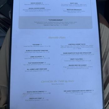 Fogo de Chão - All Day Happy Hour Menu - Brazilian Near Me - Washington, DC, District of Columbia