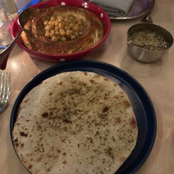 Tusk - Classic hummus with the flatbread. - Middle Eastern Near Me - Portland, Oregon