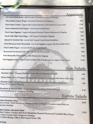 Menu photo 5 Morel's Restaurant New Roads, LA